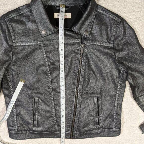 Vince Camuto‎ Two women's metallic moto crop jacket S - Picture 6 of 11